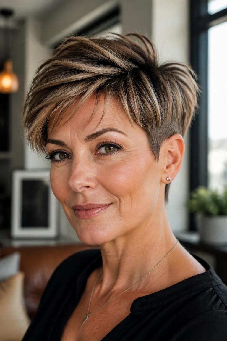 17 Short Haircuts for Thick Hair Over 40