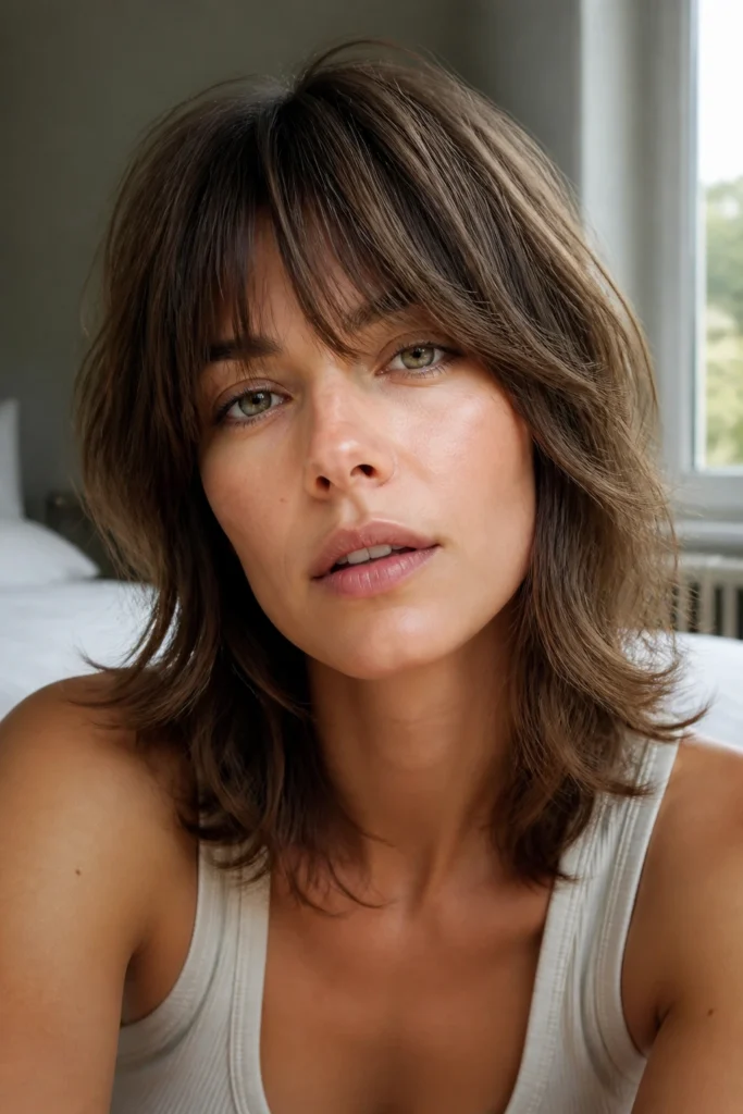 25 Medium Shag Haircuts With Bangs