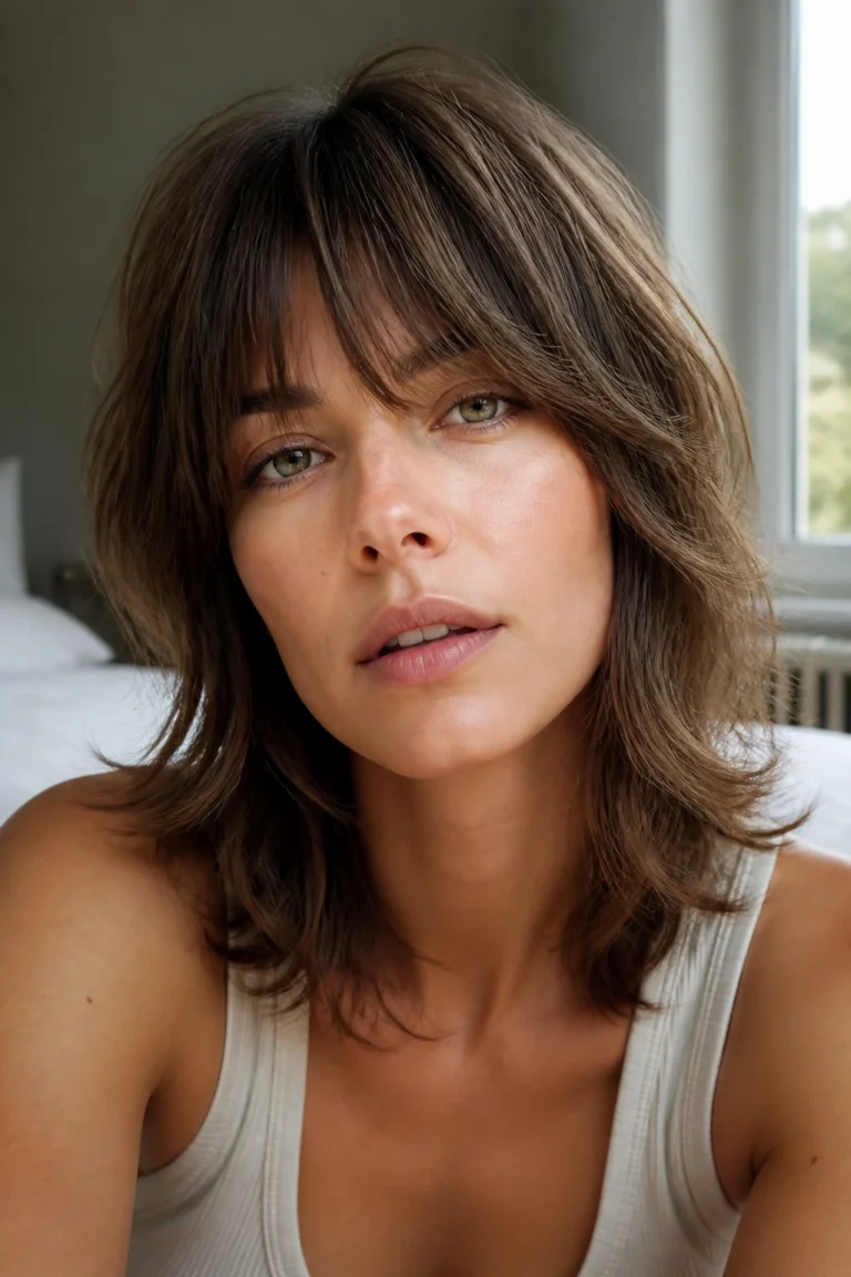 25 Medium Shag Haircuts With Bangs