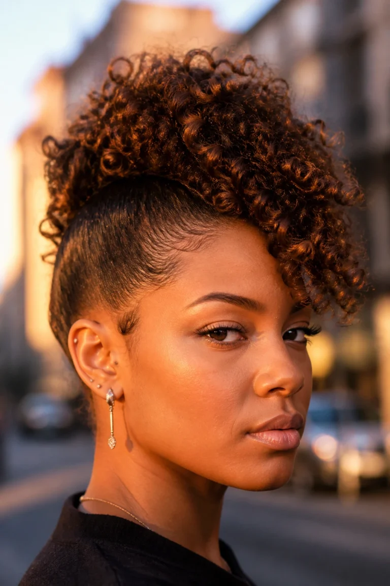30 Faux Hawk Styles for Curly Hair