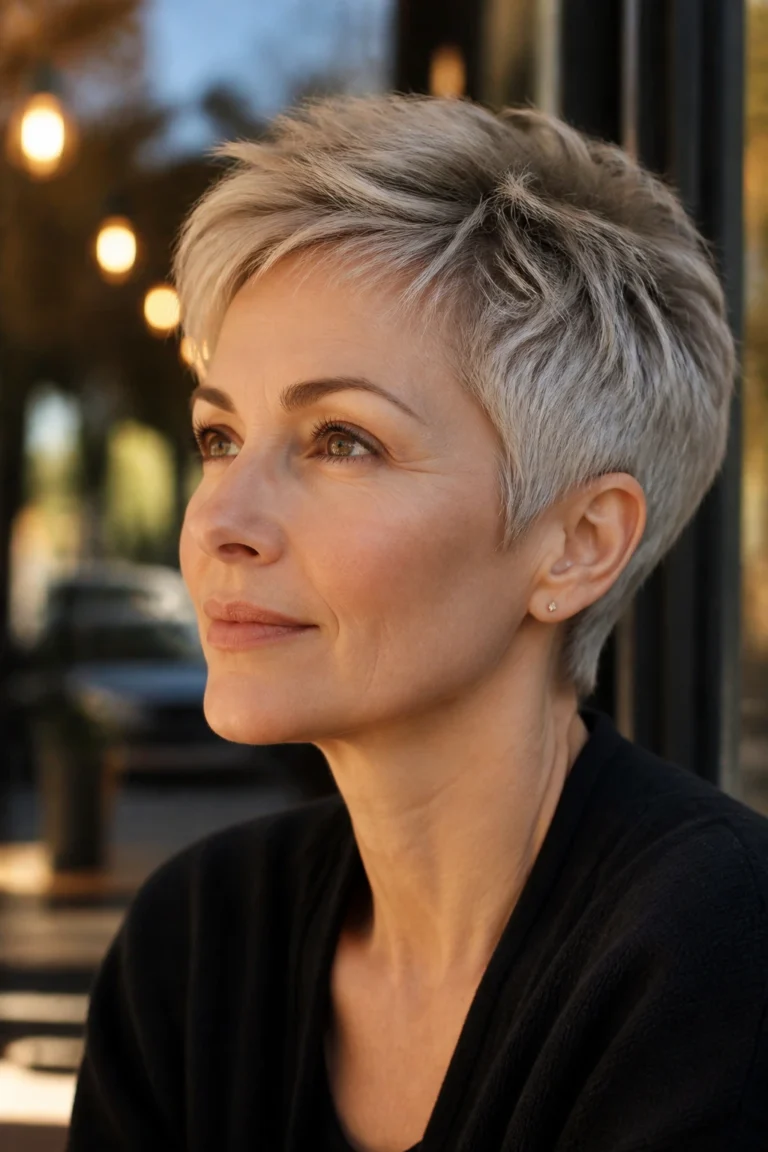 24 Pixie Cuts for Thin Hair Over 50