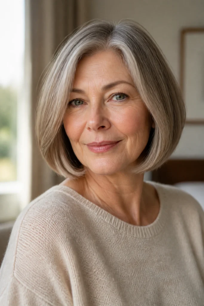 24 Bob Haircuts for Fine Hair Over 50