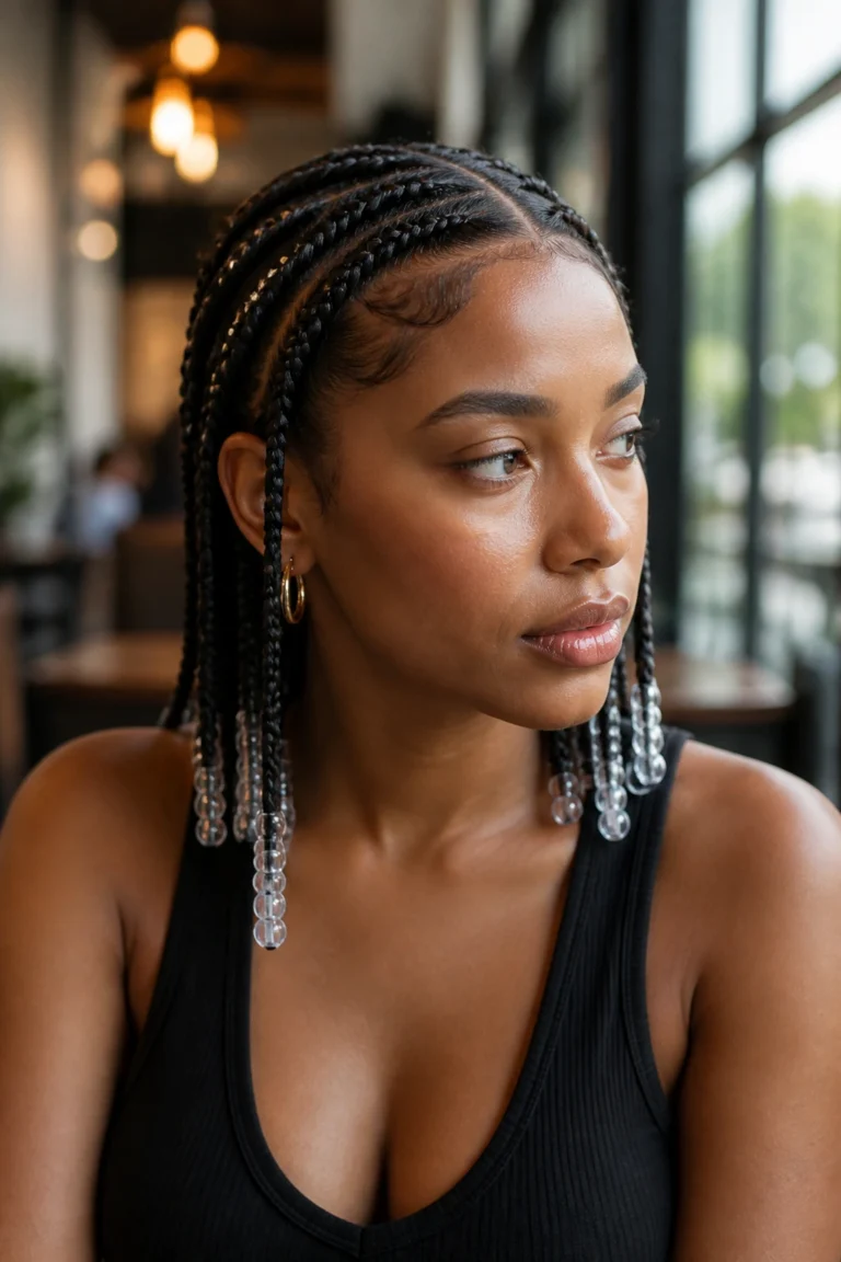 22 Tribal Braid With Beads for a Polished Look