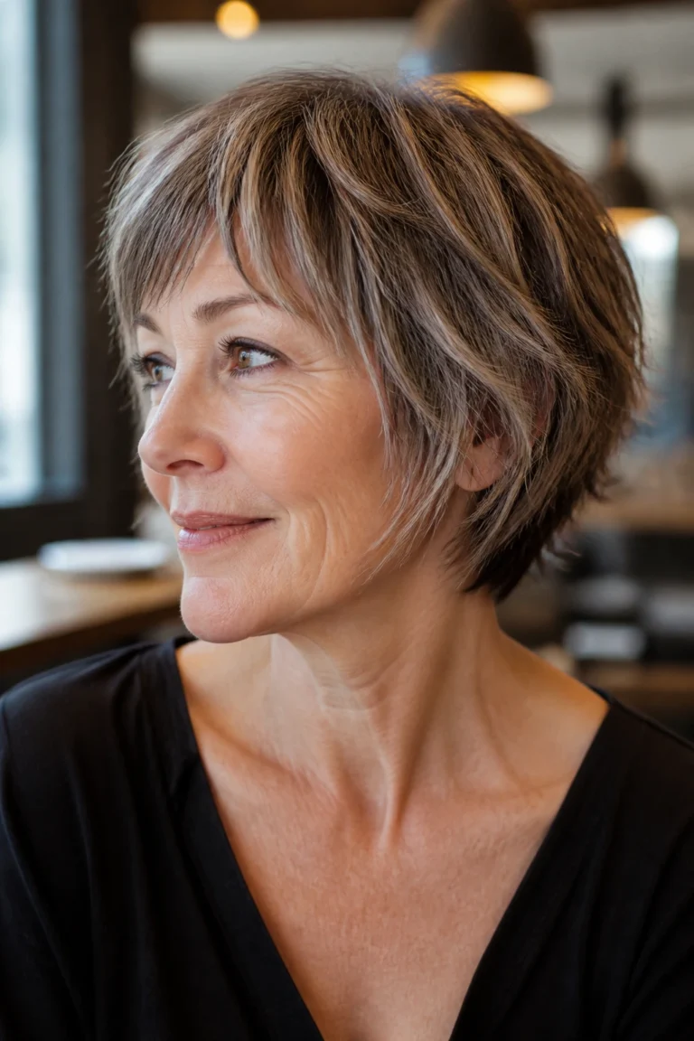 21 Very Short Shaggy Bobs for Older Women