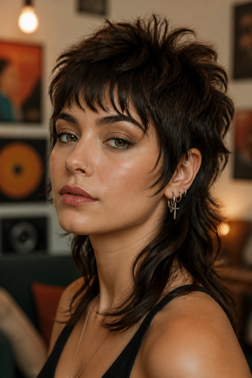 Real woman with Retro ’80s Revival Mullet With a Modern Edge hairstyle