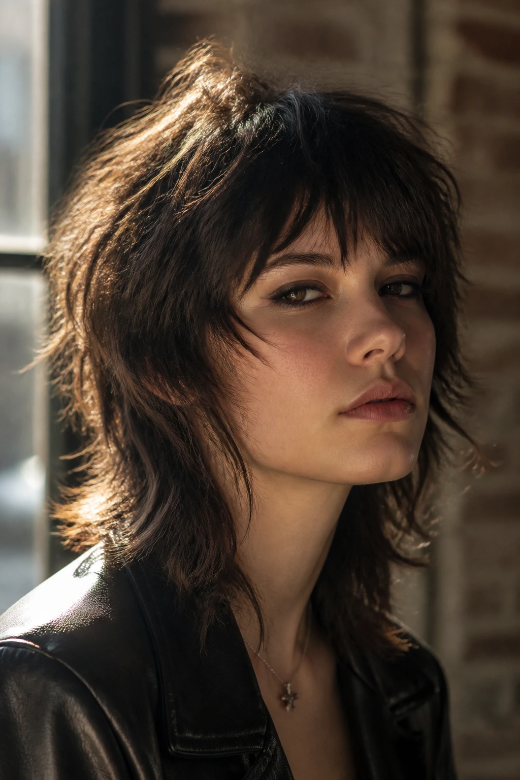 Person with rocker shag variation