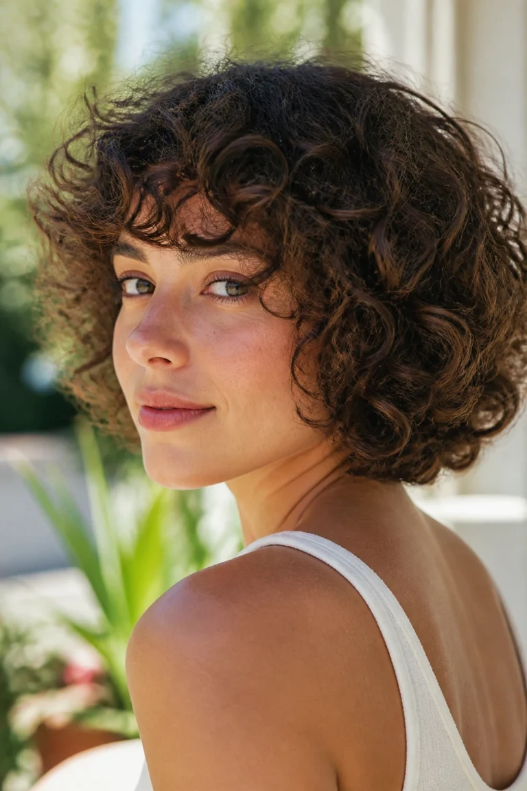 32 Shoulder Length Curly Bobs for Layered Looks