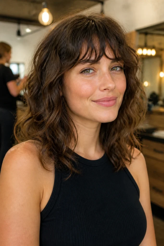 27 Mid Length Curly Shag Cuts for Wavy Hair