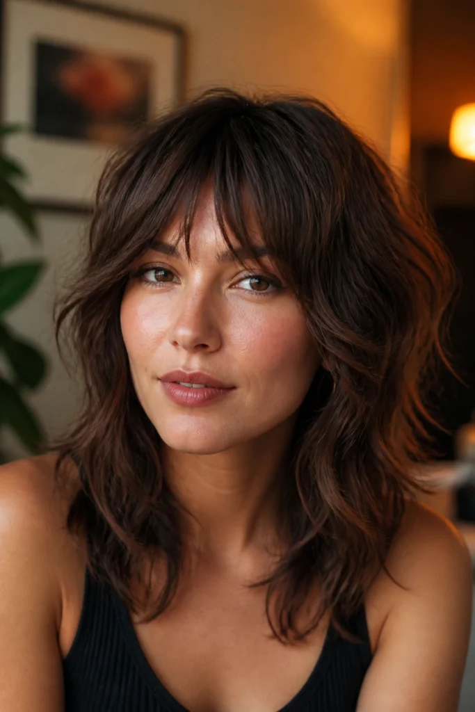 22 Wolf Cuts With Bangs