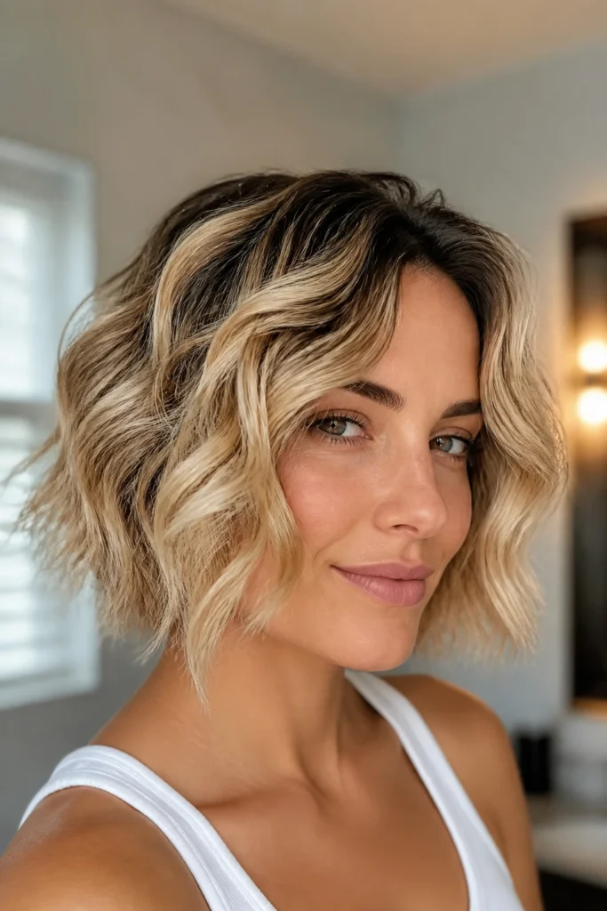 35 Short Blonde Hair With Dark Roots for Wavy Hair