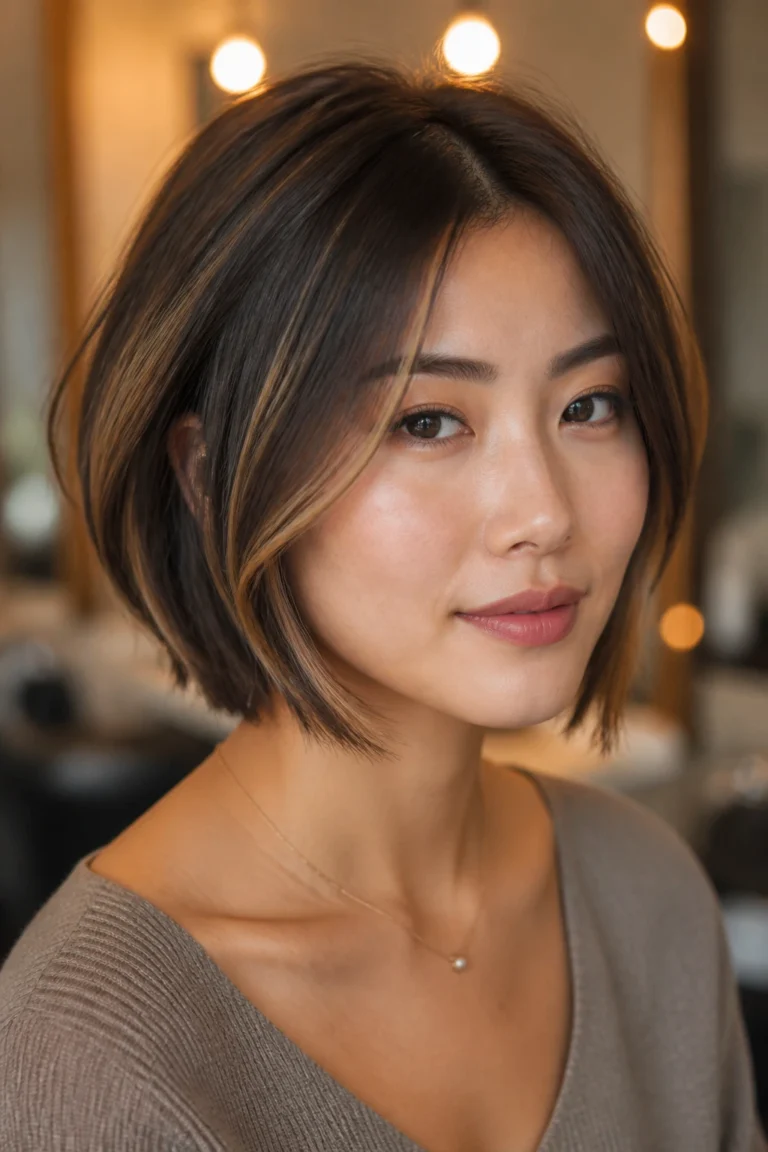 19 Highlight Ideas for Asian Women With Short Hair
