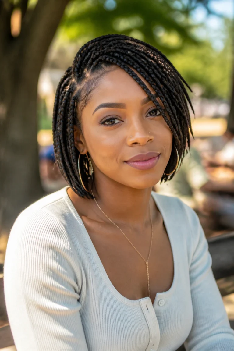32 Box Braid Styles for Short Hair