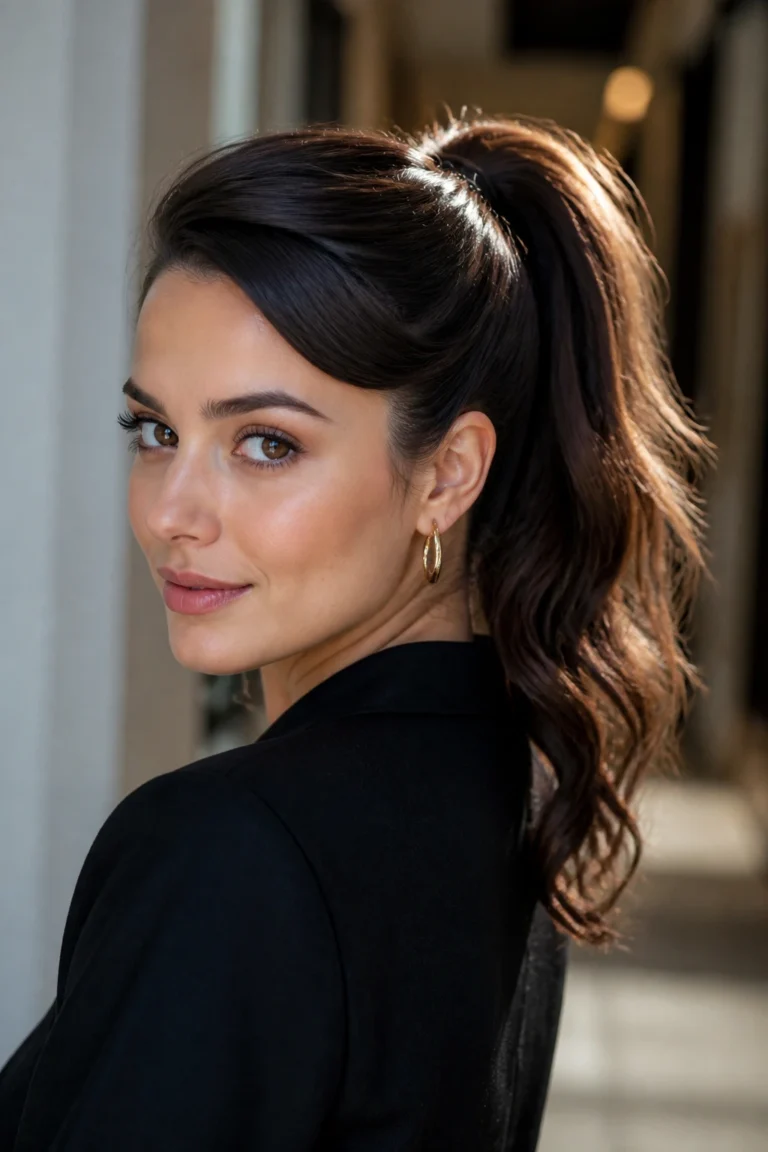 25 High Ponytail Hairstyles for a Soft Polished Look