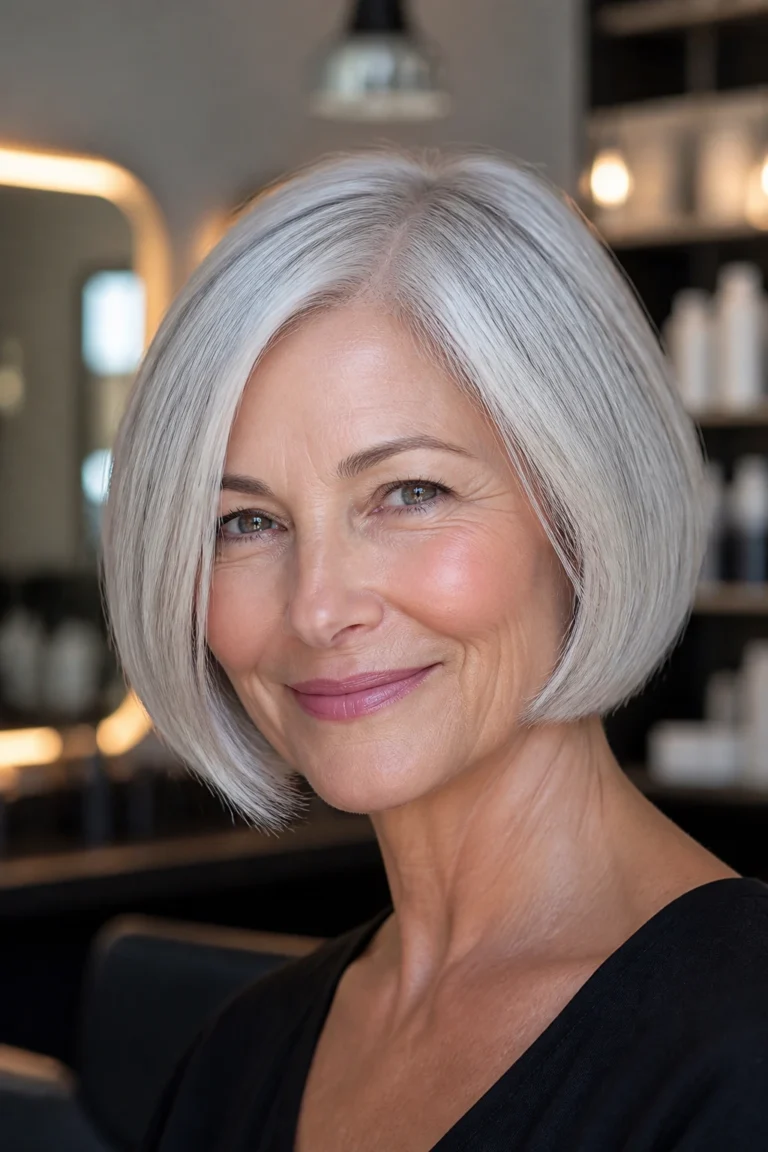 17 Gray Hair Looks for Short Hair Over 50