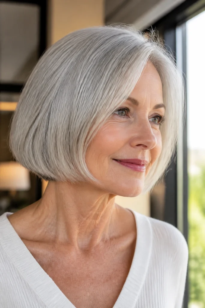 25 Gray Hair Ideas for Women Over 70