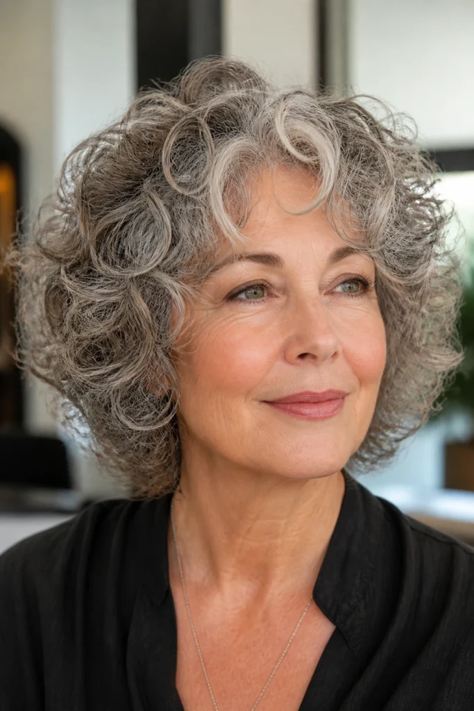 28 Curly Shag Haircuts for Older Women