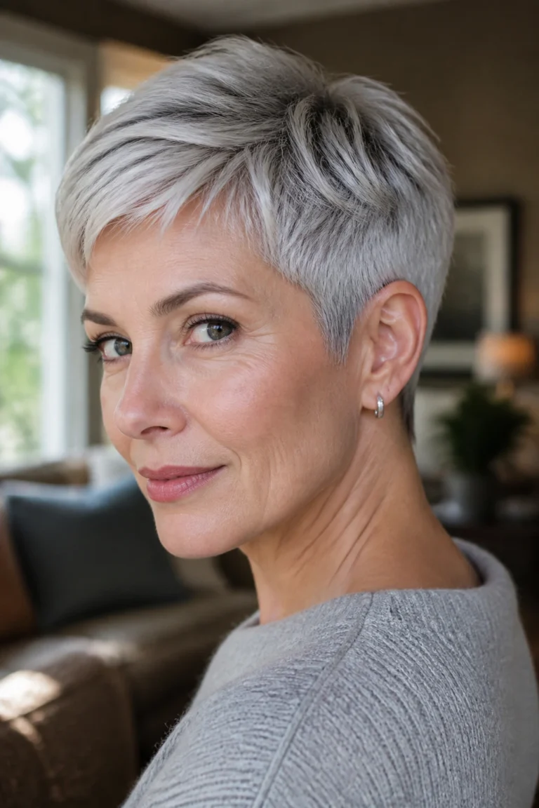 20 Silver Pixie Cuts for a Cool Modern Look