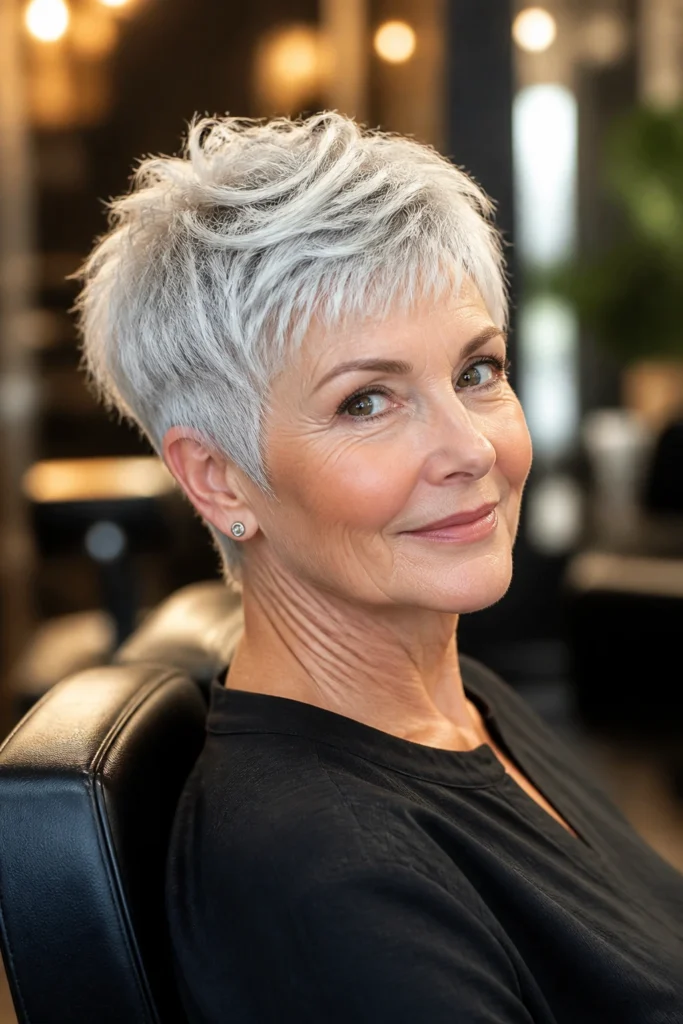 24 Gray Hair Looks for Women Over 60