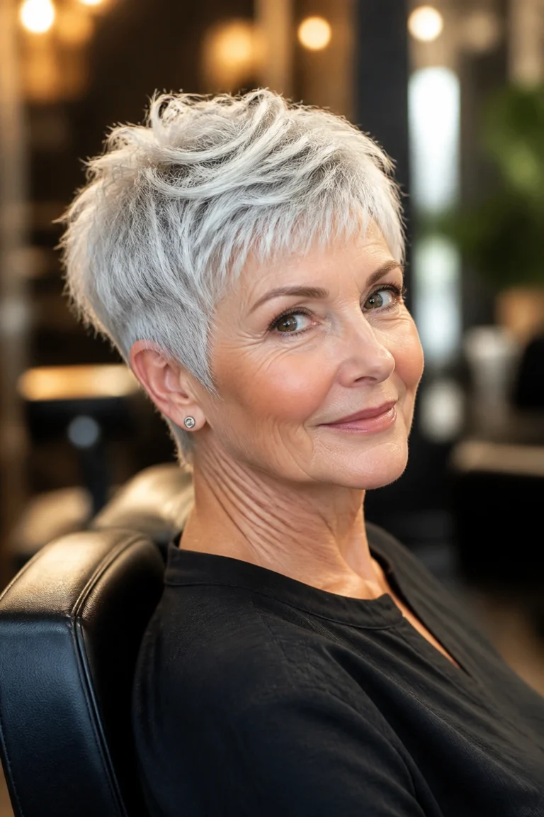 24 Gray Hair Looks for Women Over 60