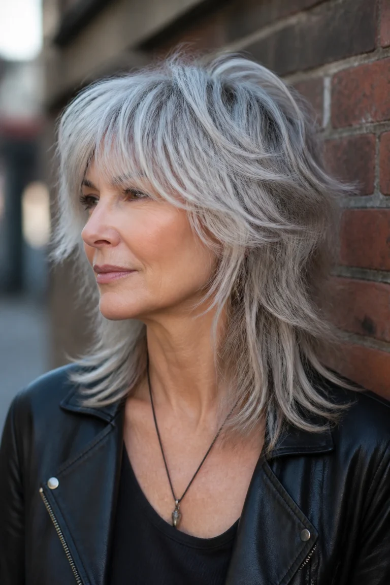 23 Rocker Shag Haircuts for Older Women