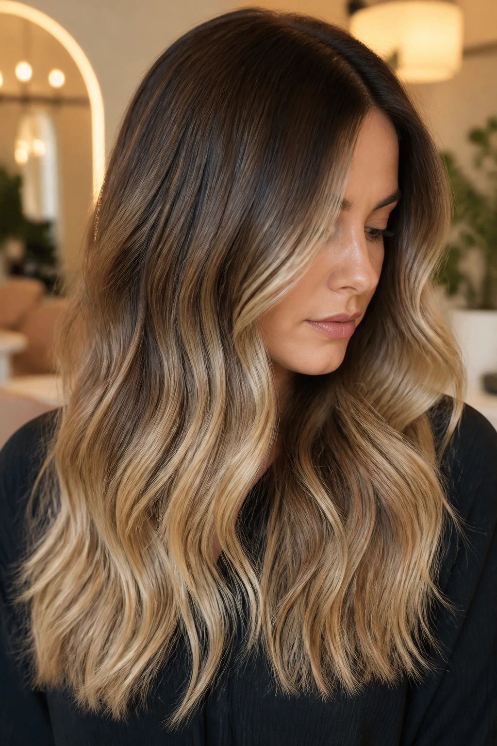 Portrait of real person with soft, seamless color melt