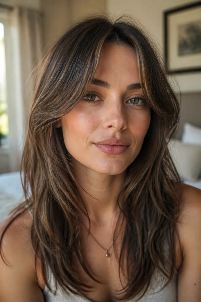 20 Middle Part Bangs for a Soft Face Frame