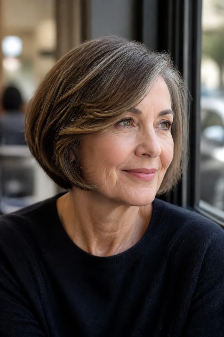 17 Wavy Haircuts for Oval Faces for Older Women