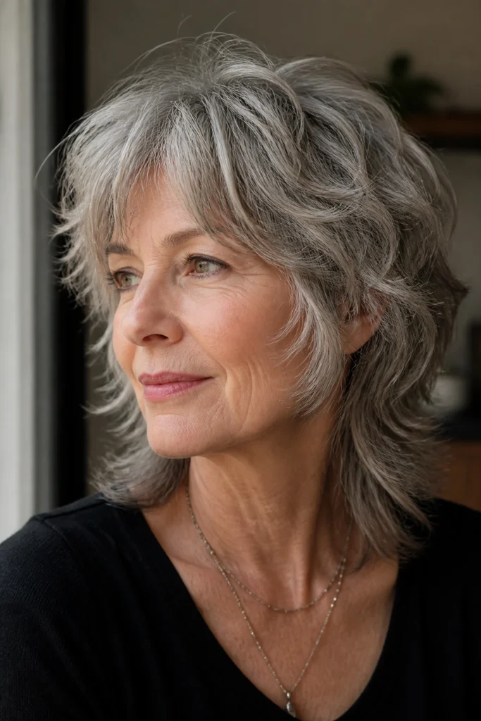 24 Mullet Haircuts for Women Over 60