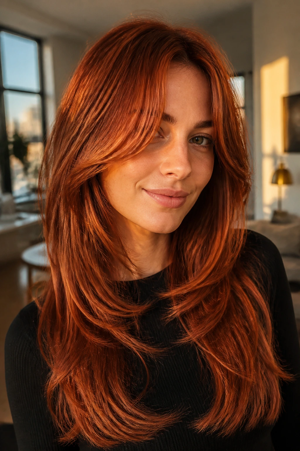 Close-up of spiced copper butterfly cut on a real person