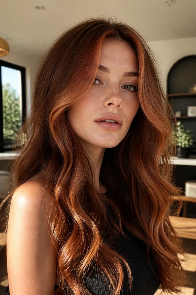 19 Red Hair Looks for Long Wavy Hair