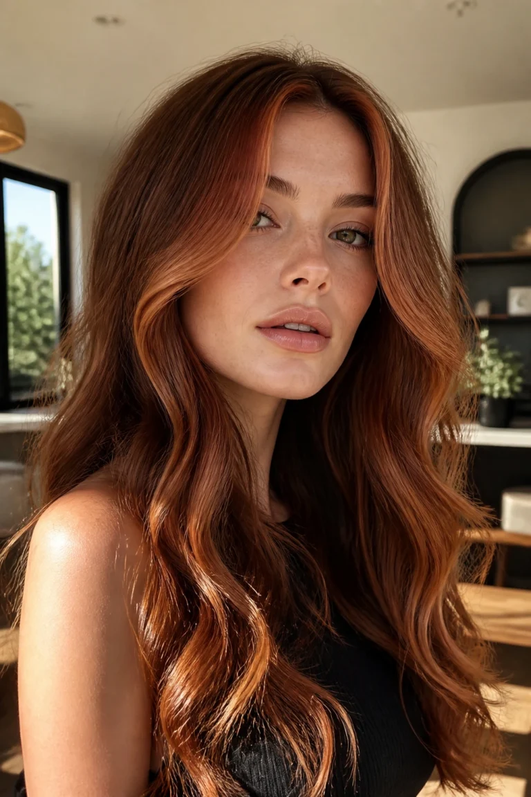 19 Red Hair Looks for Long Wavy Hair