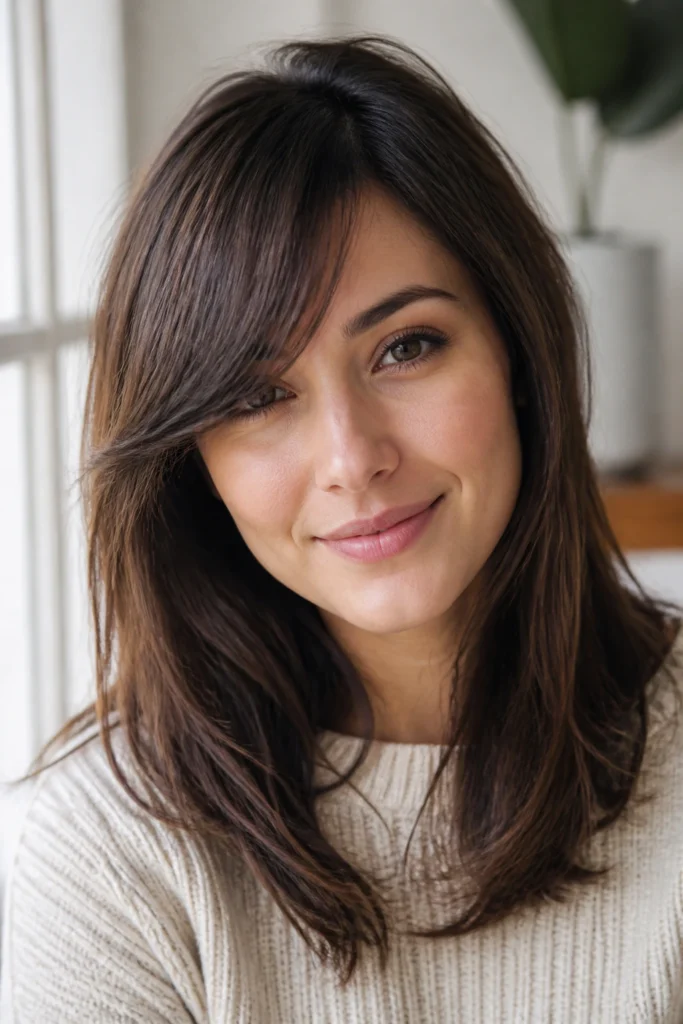 28 Flattering Side Bang Styles