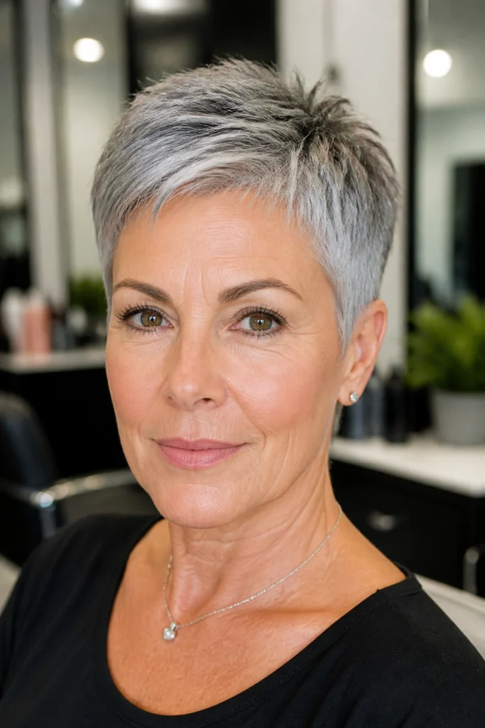 28 Natural Gray Hairstyles for Women Over 50