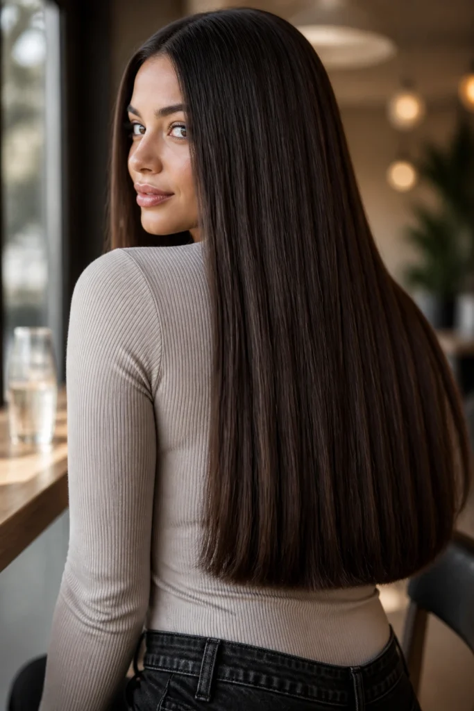 38 Long Straight Haircuts for Thick Hair