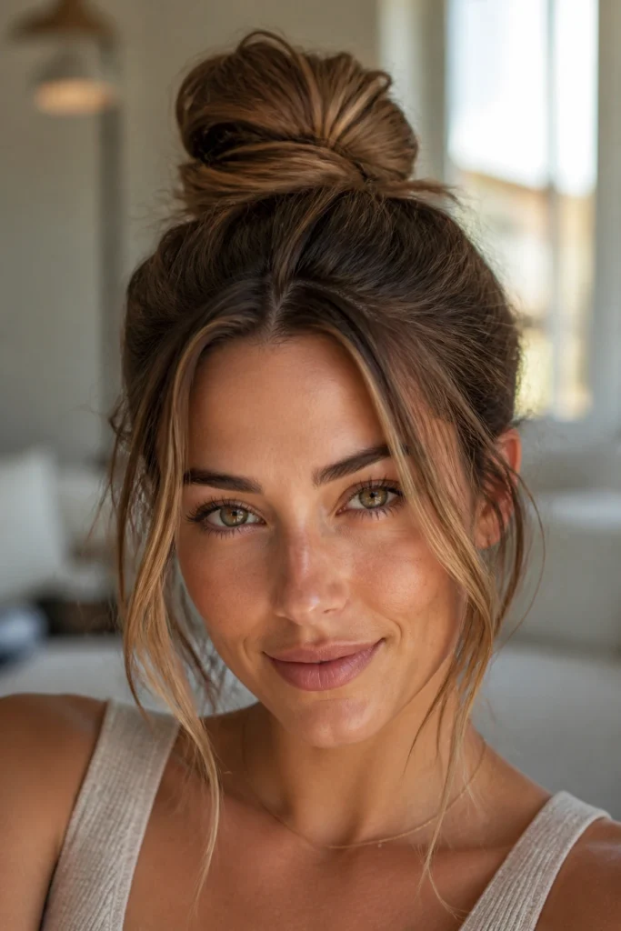 19 Messy Buns for Medium Length Hair