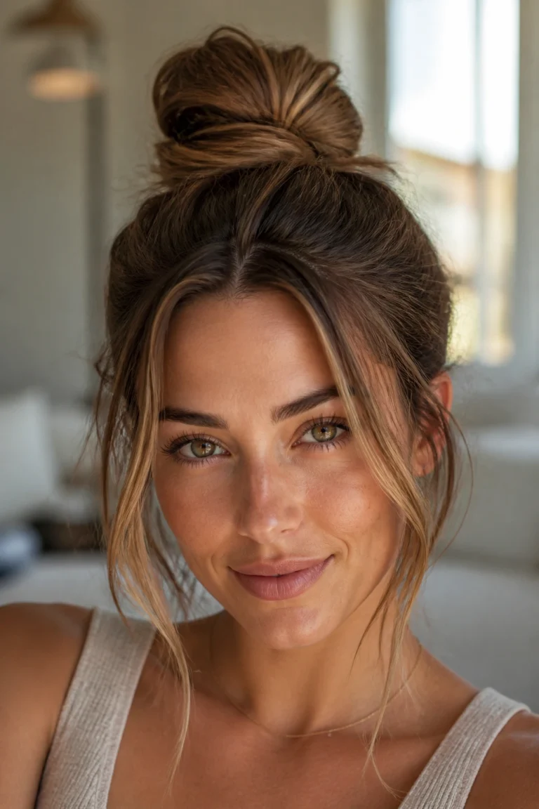 19 Messy Buns for Medium Length Hair