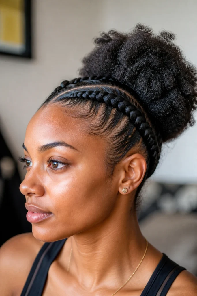 27 Side Cornrow Braid Styles for Natural Hair