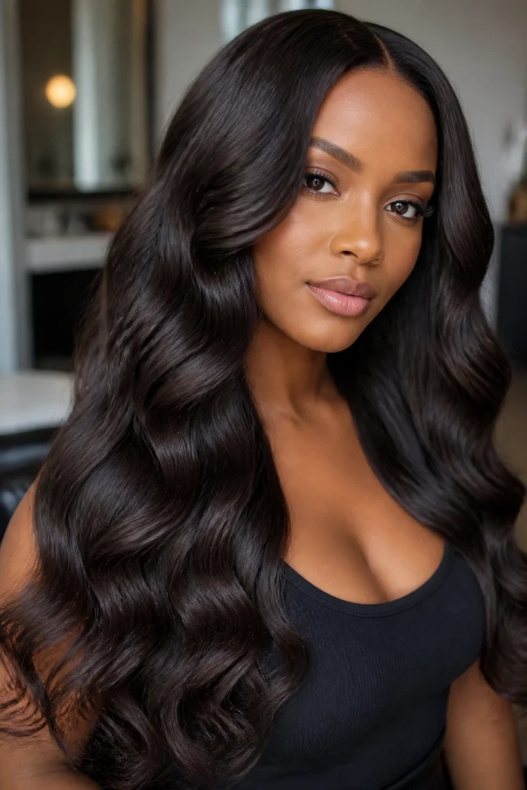 24 Wavy Hairstyles for Black Women With Long Hair
