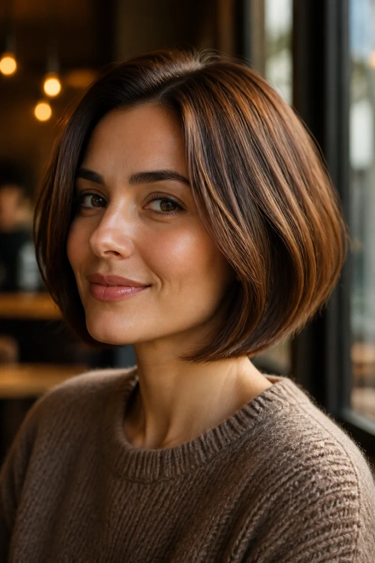 25 Brown Bob Haircuts for Rich Warm Tones