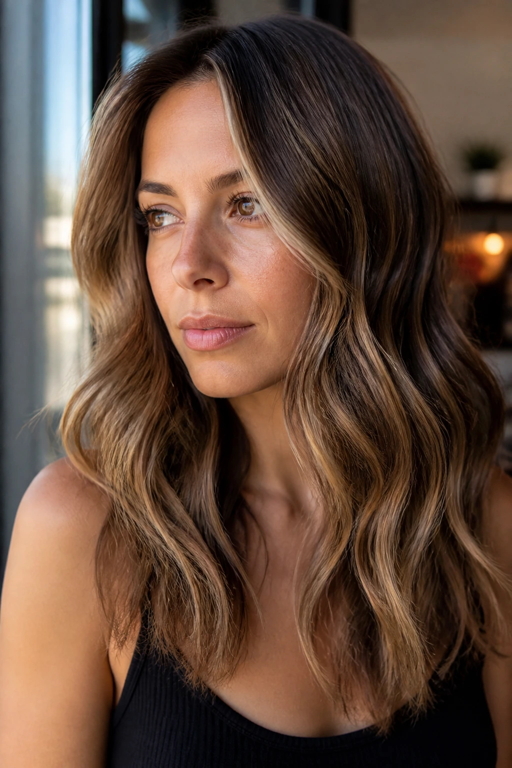Close-up of a real person showing warm, cool, and neutral hair tones
