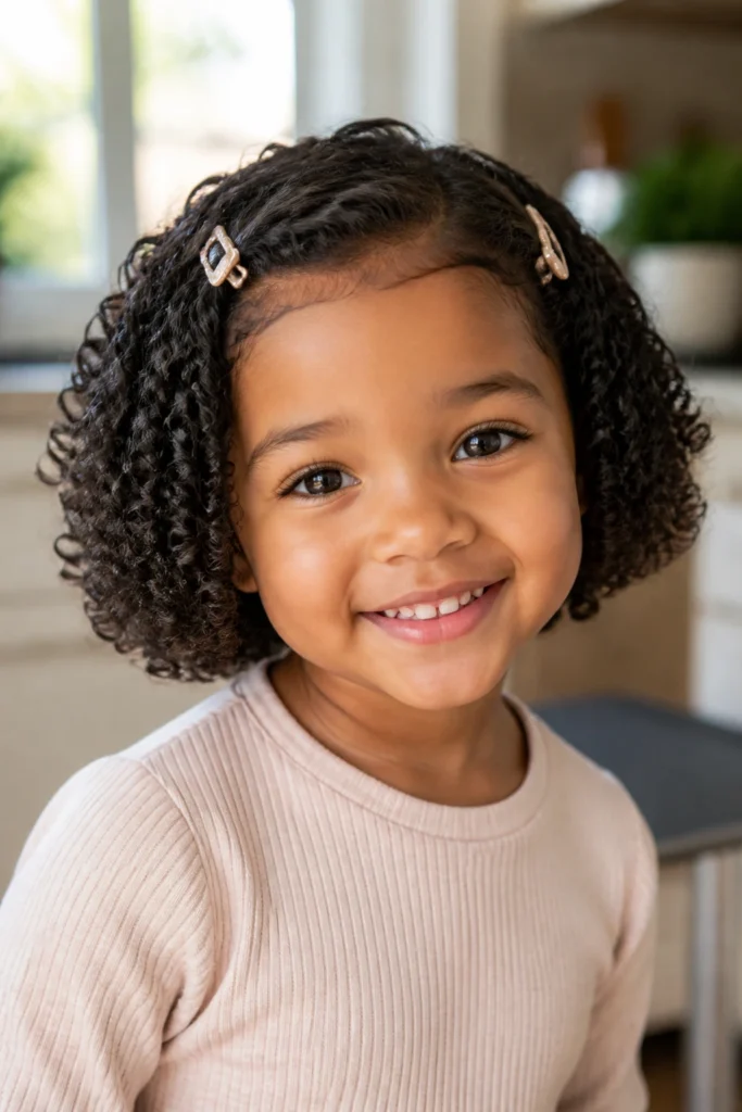 17 Curly Hairstyles for Little Girls and Short Hair