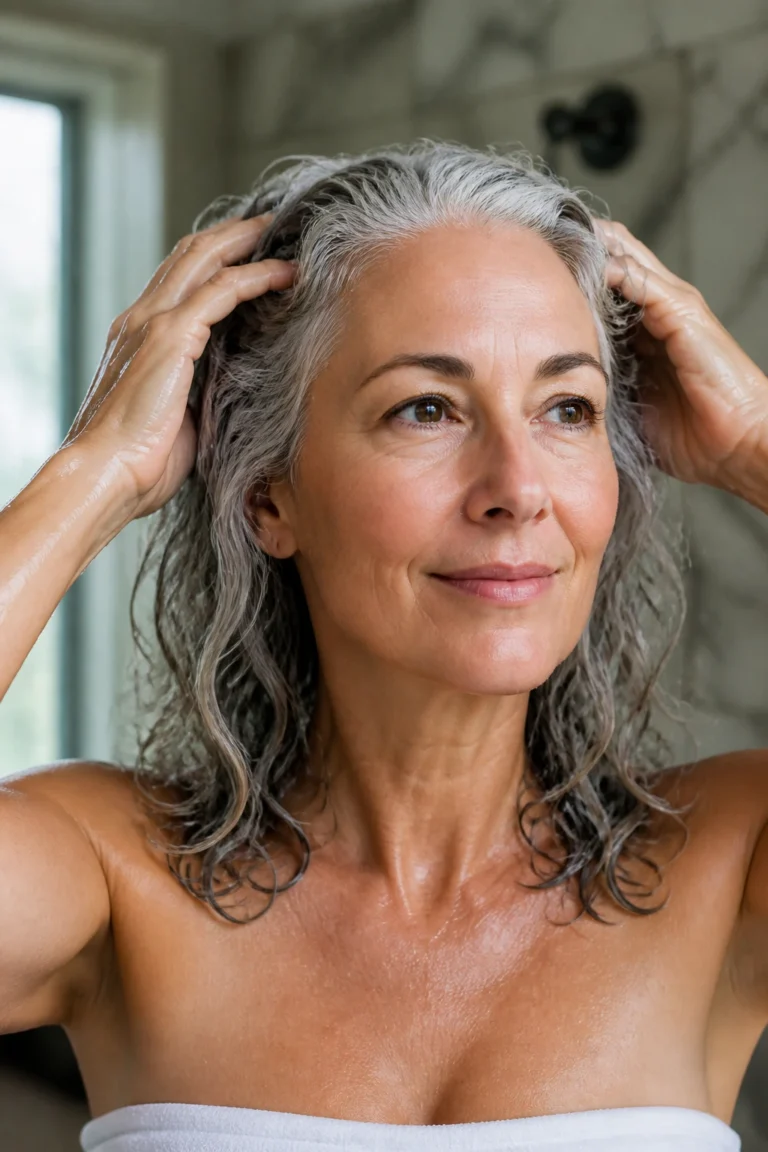 17 Gray Hair Looks for Medium Length Hair Over 50