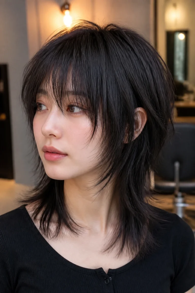 25 Medium Length Wolf Cuts for Edgy Layered Texture