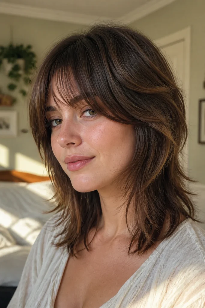 18 Wolf Cuts With Side Bangs