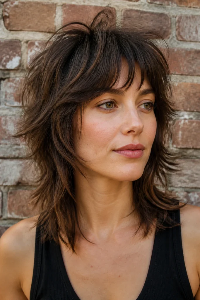 20 Medium Length Shag Haircuts for Soft Lived-In Texture